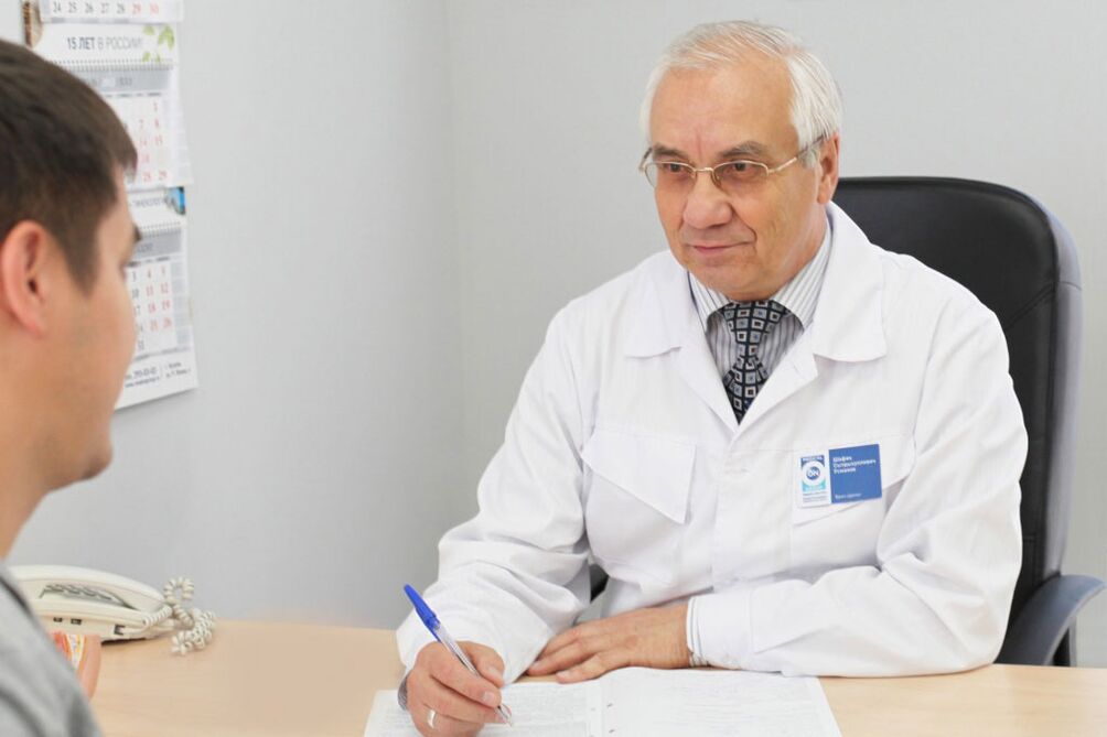 Ver un médico por prostatite